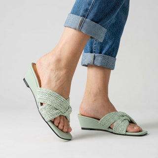 Isla Woven Wedge Slide