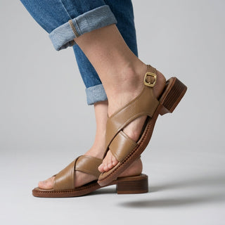 Brynne Crossband Slingback Sandal