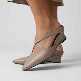 Darcy Crisscross Wedge Mule