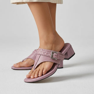 Elena Buckle Strap Leather Sandal
