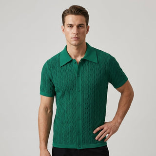 Reid Cable Texture Button-Up