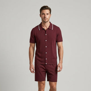 Dario Pointelle Knit Two-Piece Set