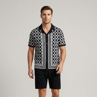 Reid Geometric Knit Two-Piece Set