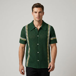 Jace Openwork Stripe Shirt