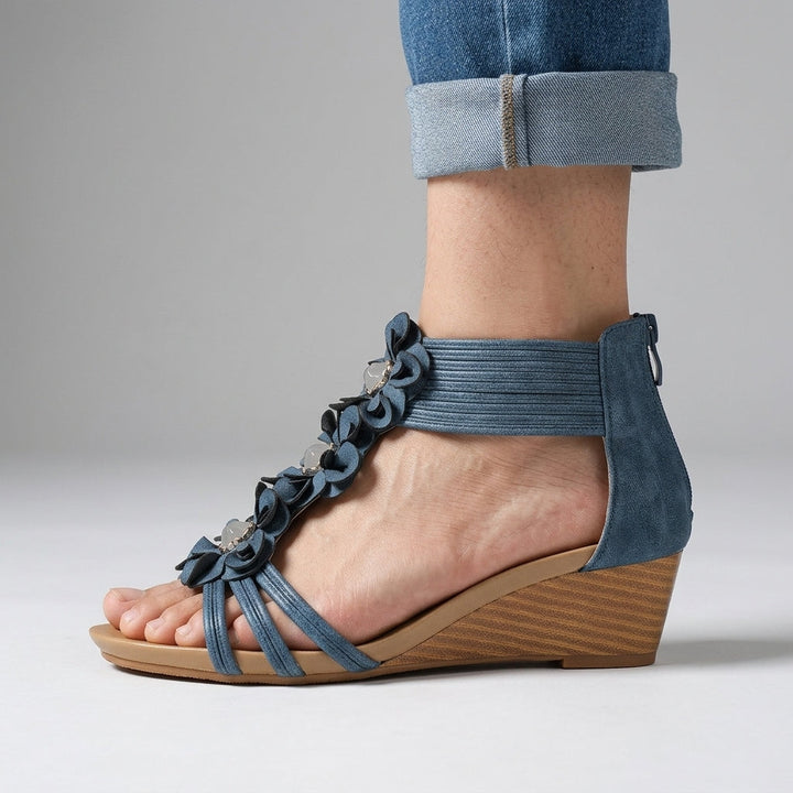 Isla Floral Wedge Sandal