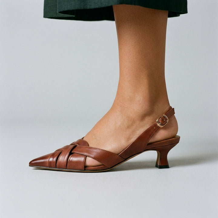 Reva Woven Slingback Heel