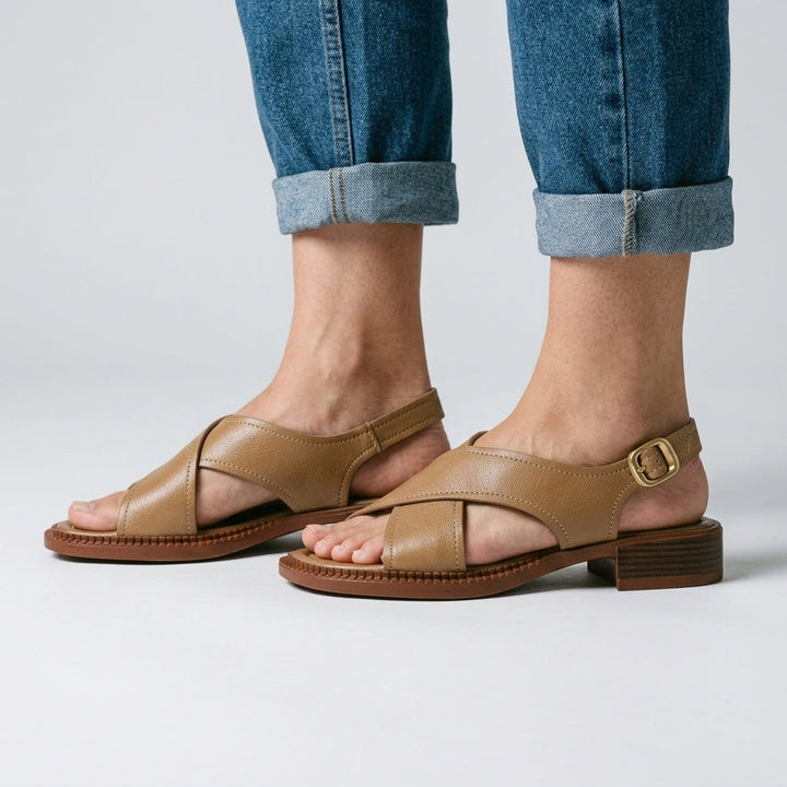 Brynne Crossband Slingback Sandal