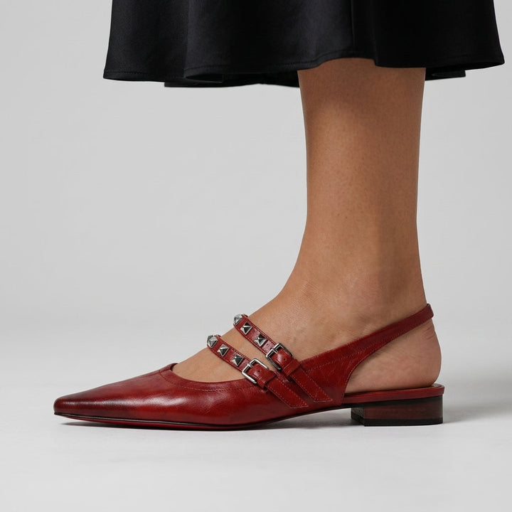 Mara Studded Slingback Flat