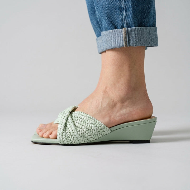 Isla Woven Wedge Slide