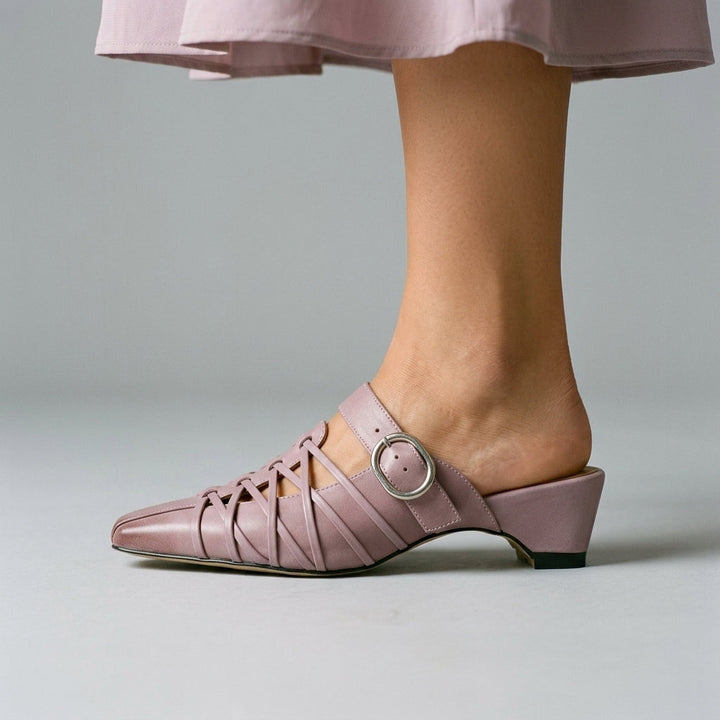 Celine Buckle Mule