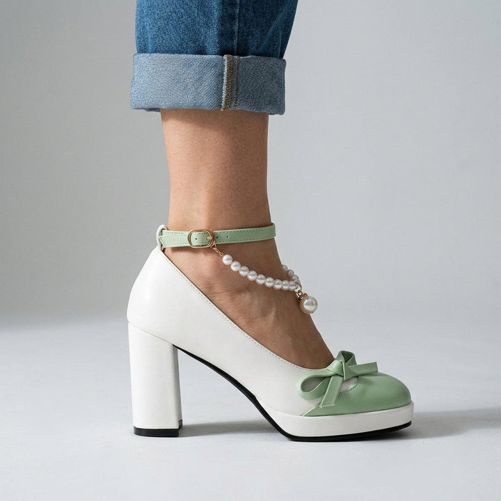 Lila Pearl Ankle Pump