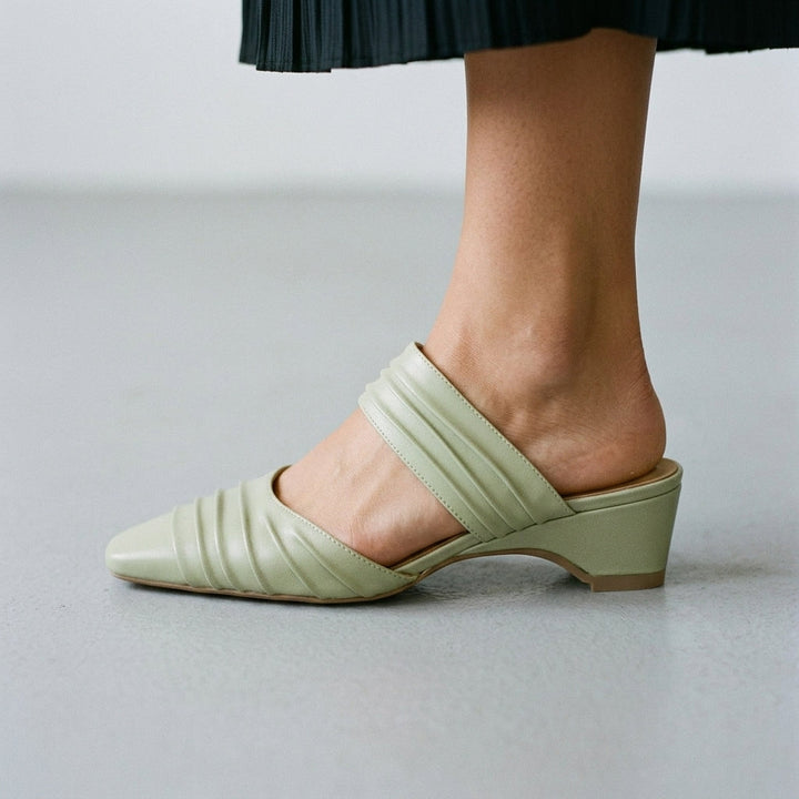 Penelope Pleated Mule