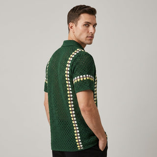 Jace Openwork Stripe Shirt