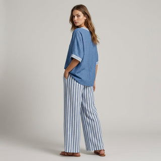 Sammi Striped Wide Leg Set