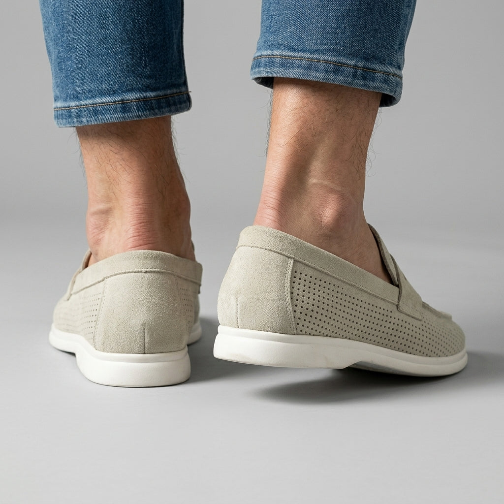 Brooks Smooth Suede Loafer