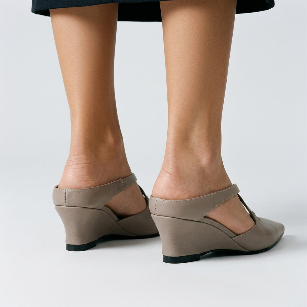 Darcy Crisscross Wedge Mule