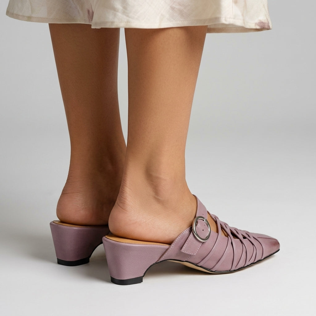 Celine Buckle Mule