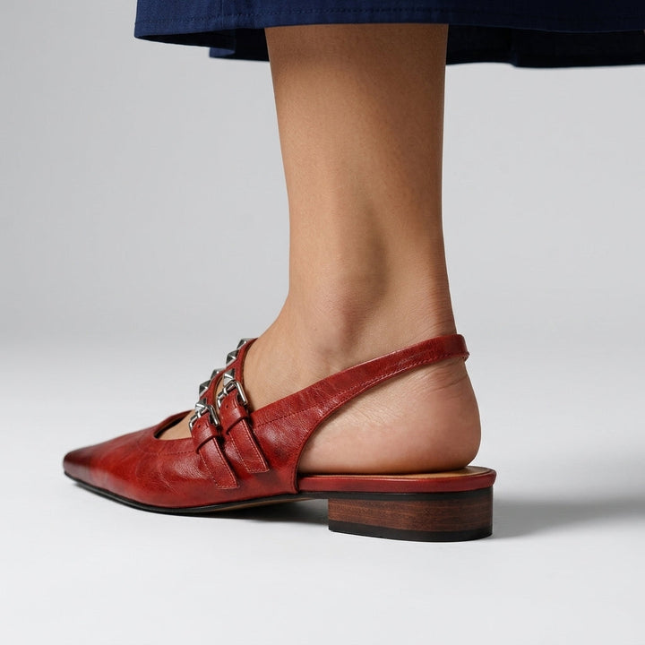 Mara Studded Slingback Flat