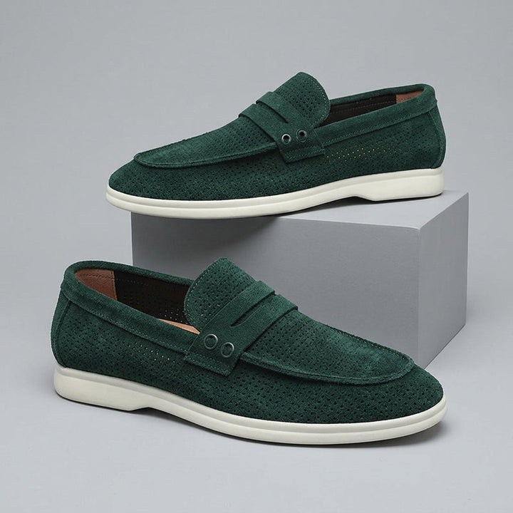 Brooks Smooth Suede Loafer