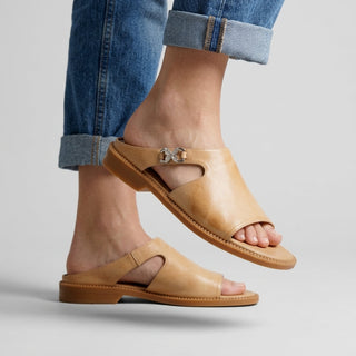 Daphne Cutout Leather Mule Sandal
