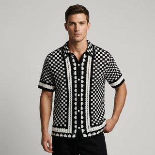 Jace Openwork Stripe Shirt