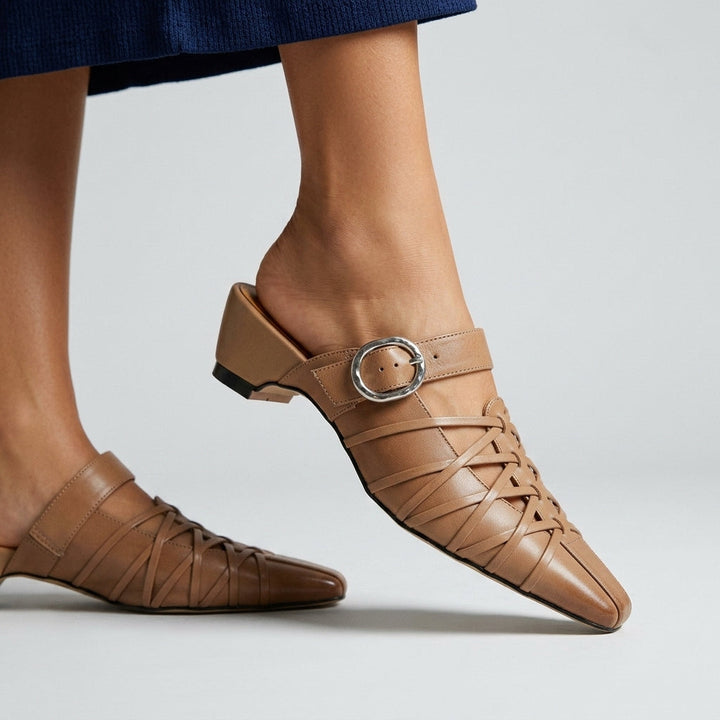 Celine Buckle Mule