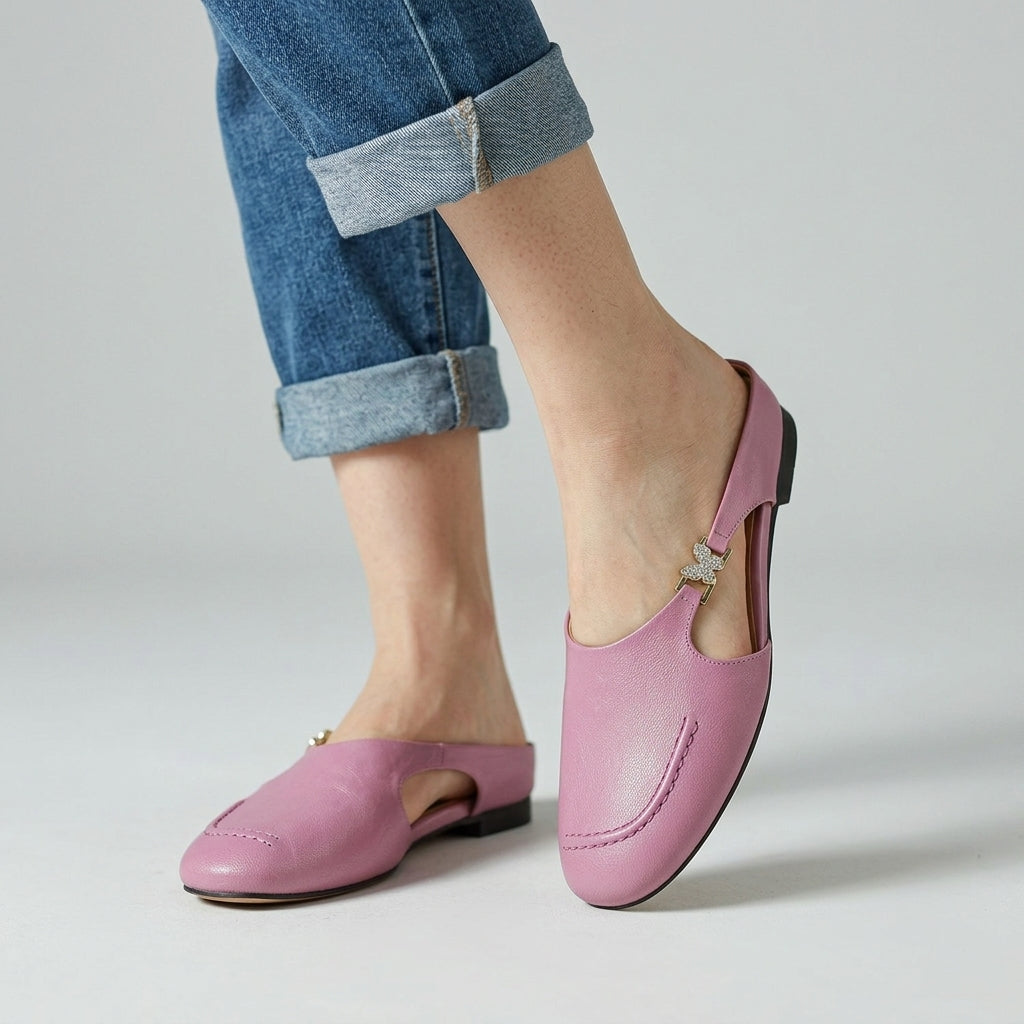 Stella Butterfly Cutout Mule