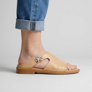 Daphne Cutout Leather Mule Sandal