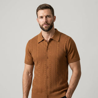 Cruz Textured Button-Front Shirt