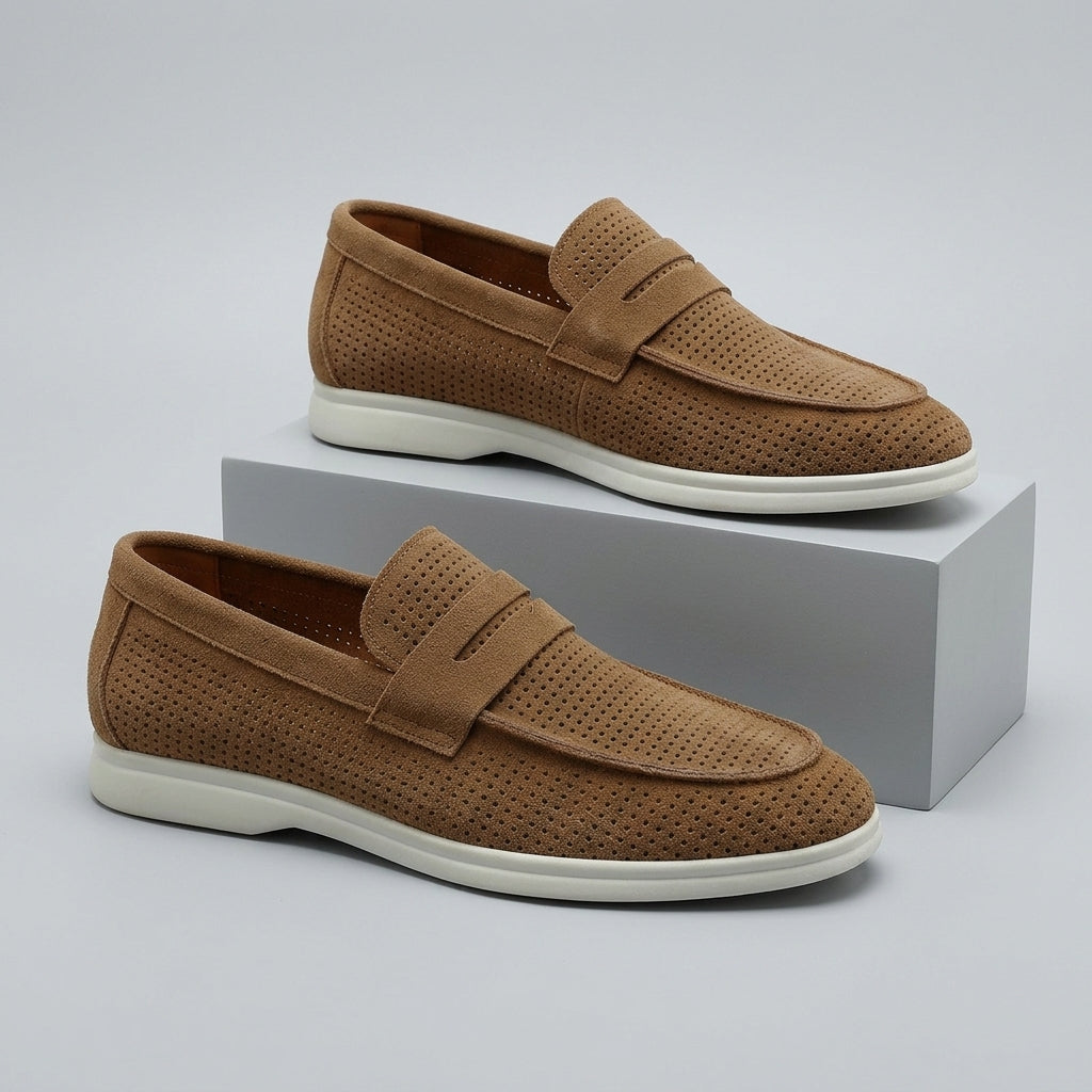 Brooks Smooth Suede Loafer