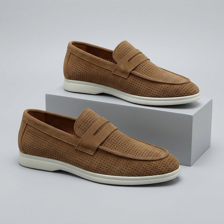 Brooks Smooth Suede Loafer