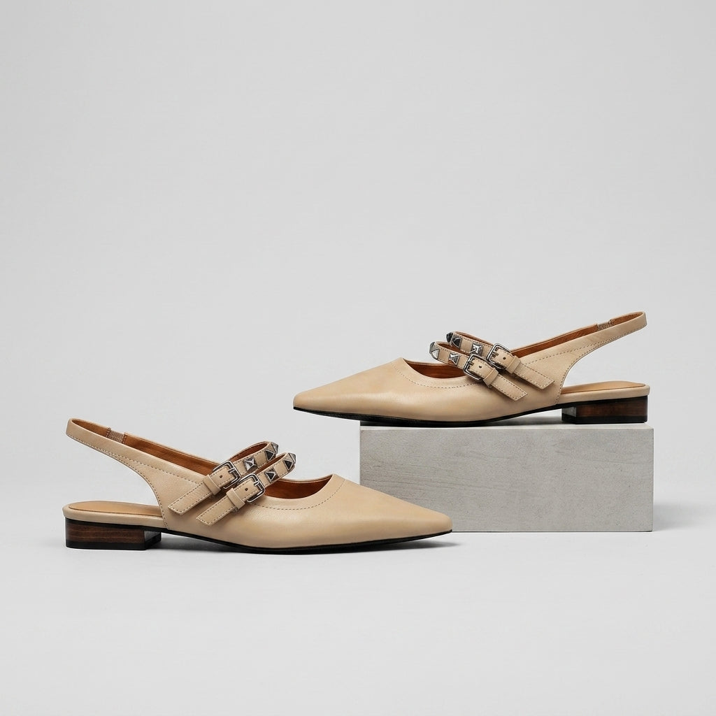 Mara Studded Slingback Flat
