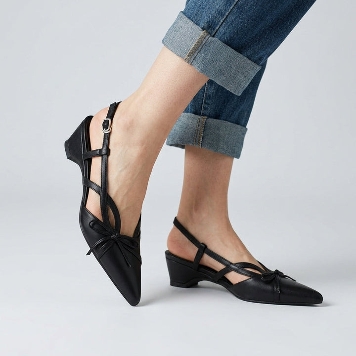 Lana Bow Pointed Slingback