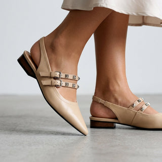 Mara Studded Slingback Flat