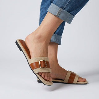 Mara Buckle Slide Sandal