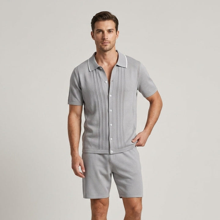 Dario Pointelle Knit Two-Piece Set
