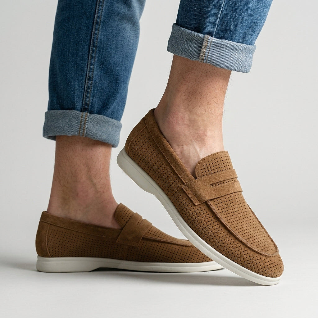 Brooks Smooth Suede Loafer