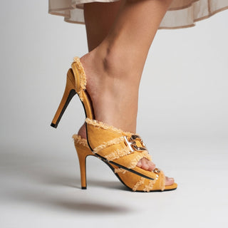Dana Frayed Horsebit Heel