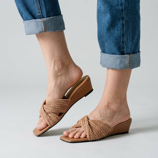Isla Woven Wedge Slide