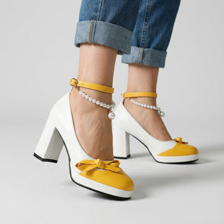 Lila Pearl Ankle Pump