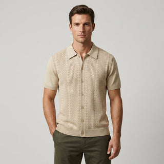 Cruz Textured Button-Front Shirt
