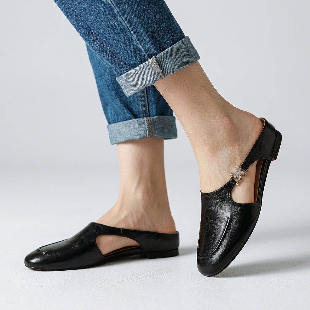 Stella Butterfly Cutout Mule