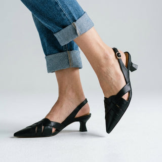 Reva Woven Slingback Heel