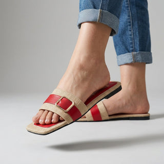 Mara Buckle Slide Sandal