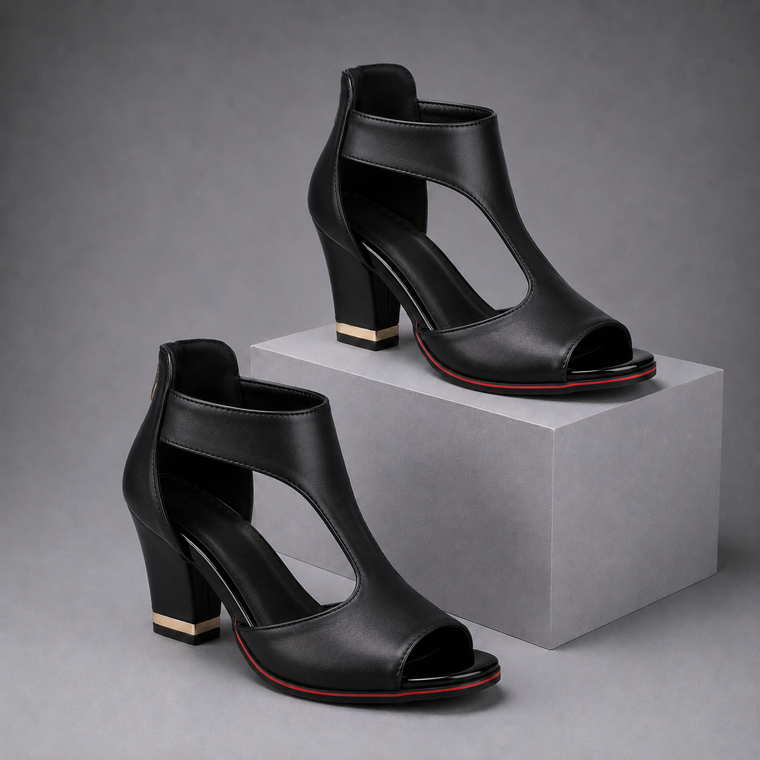 Brynne Cutout Block Heel