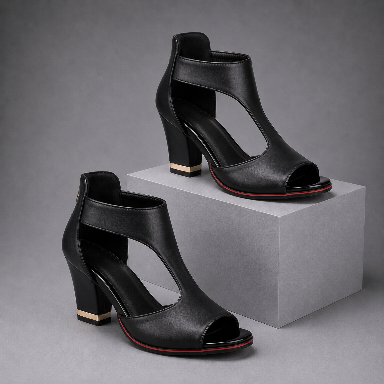 Brynne Cutout Block Heel