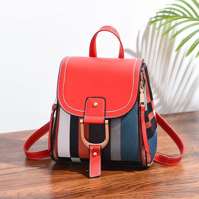 Jenny Lane Plaid Backpack