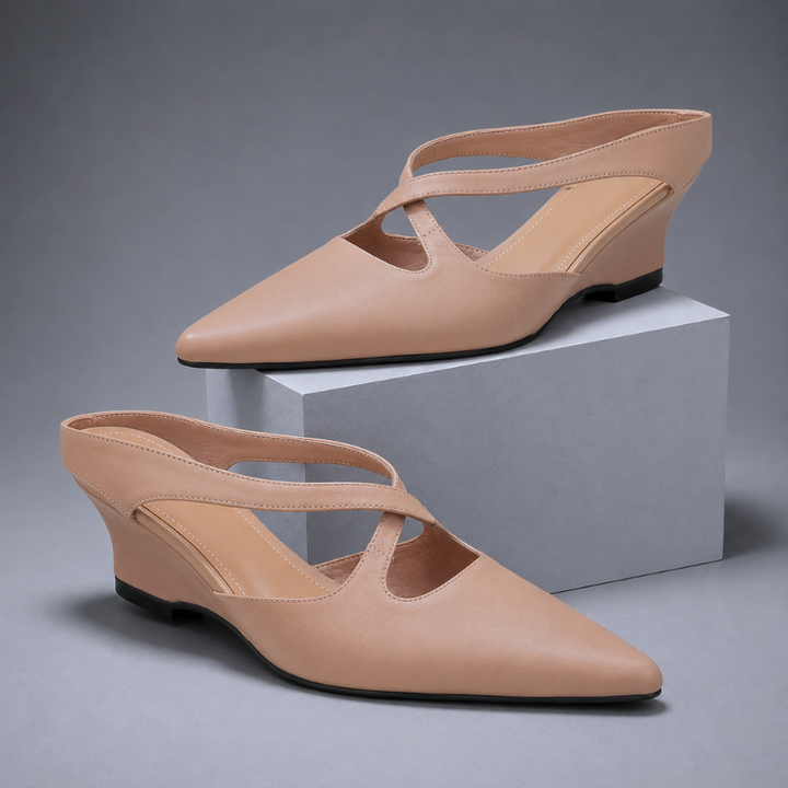 Darcy Crisscross Wedge Mule
