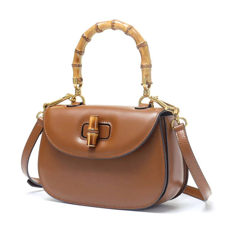The Astor Bamboo Top-Handle Bag