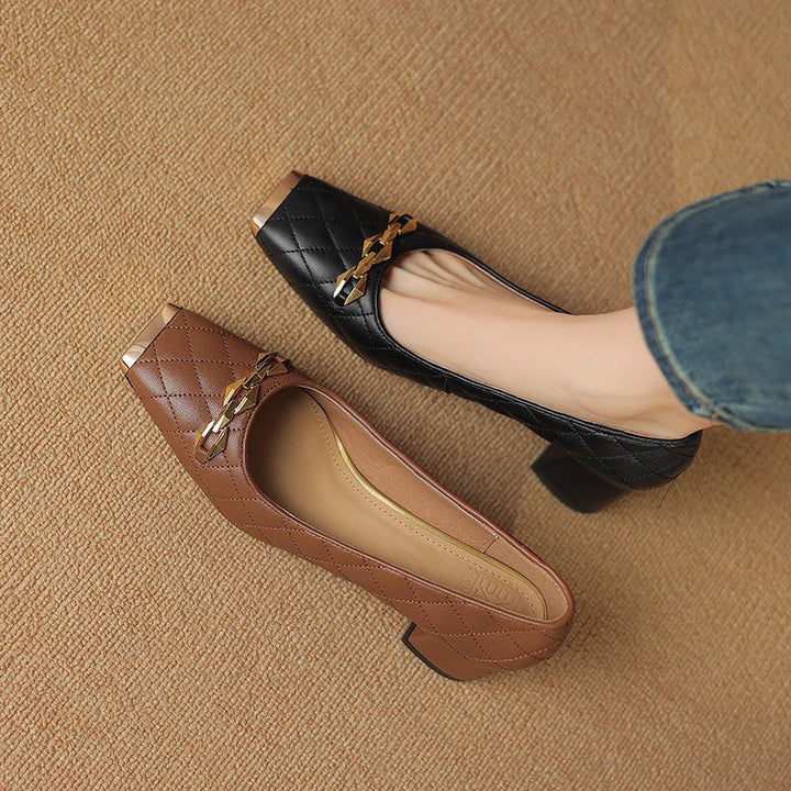 Penelope Block Heel Pump